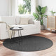 Vidaxl Teppiche rund Huarte Anthrazit ø 160 cm Polyester