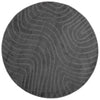 Vidaxl Teppiche rund Huarte Anthrazit ø 160 cm Polyester