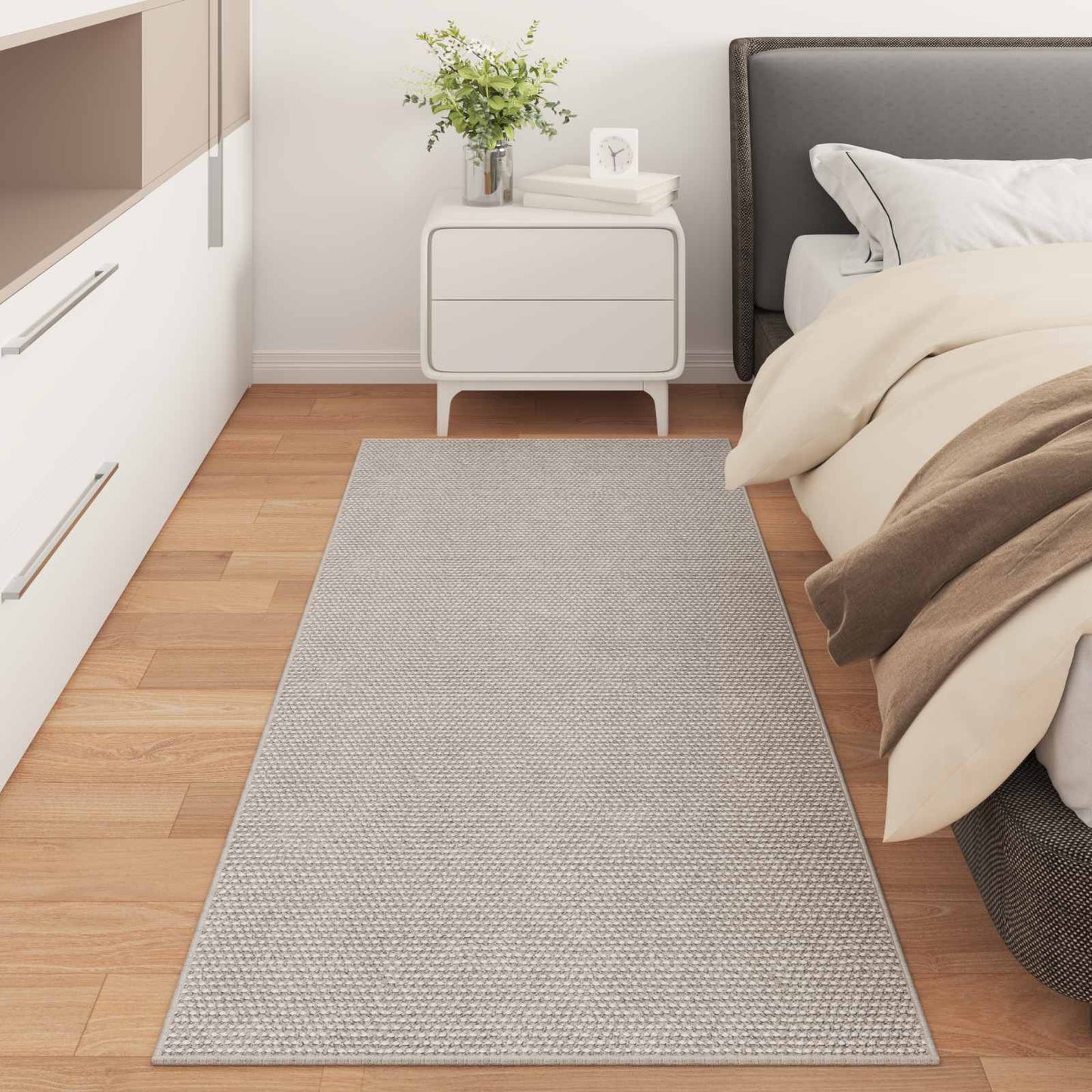 Vidaxx rechteckige Teppiche Huarte Creme 200 x 80 cm Polyester