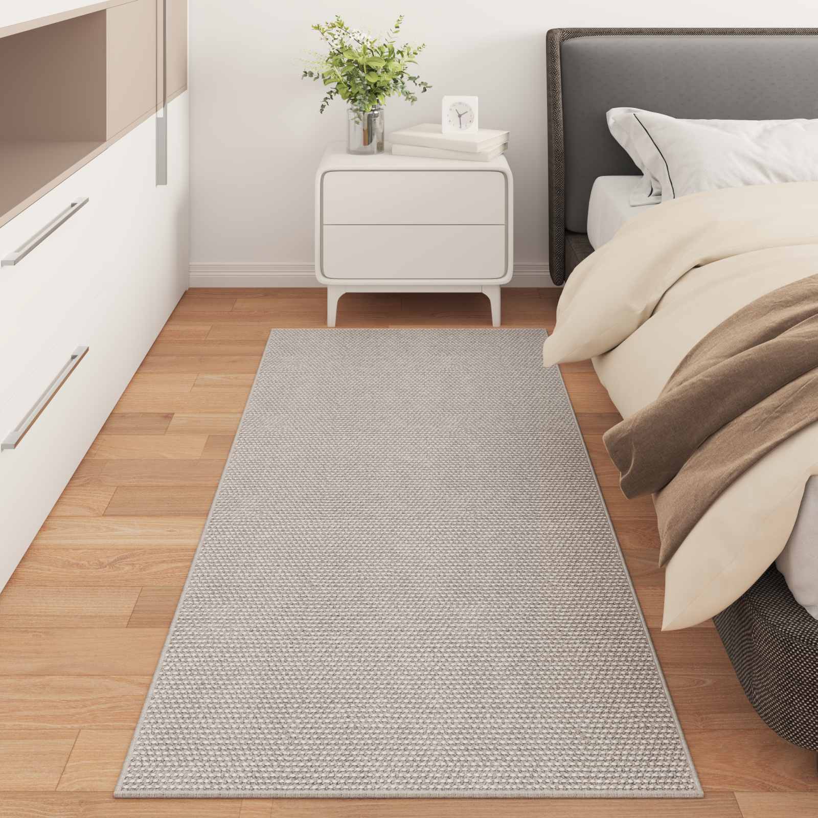 Vidaxx rechteckige Teppiche Huarte Creme 200 x 80 cm Polyester