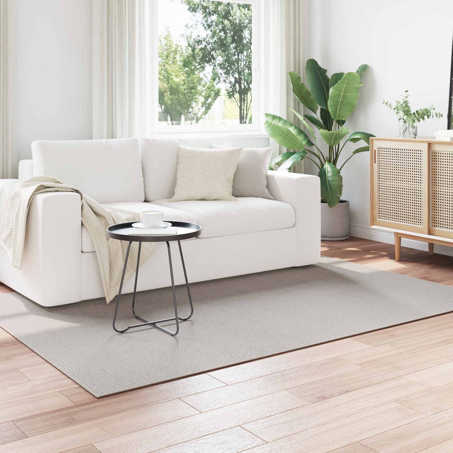 VidaXL Teppiche rechteckig Huarte Creme 170 x 120 cm Polyester