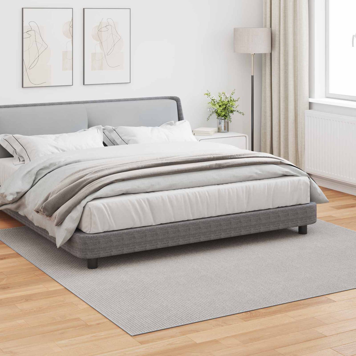 Vidaxx Teppiche quadratisch Huarte Creme 240 x 240 cm Polyester