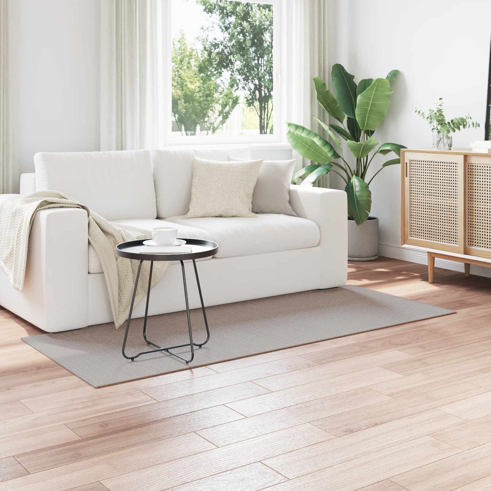 VidaXL Teppiche Huarte Creme und Taupe 150 x 80 cm Polyester