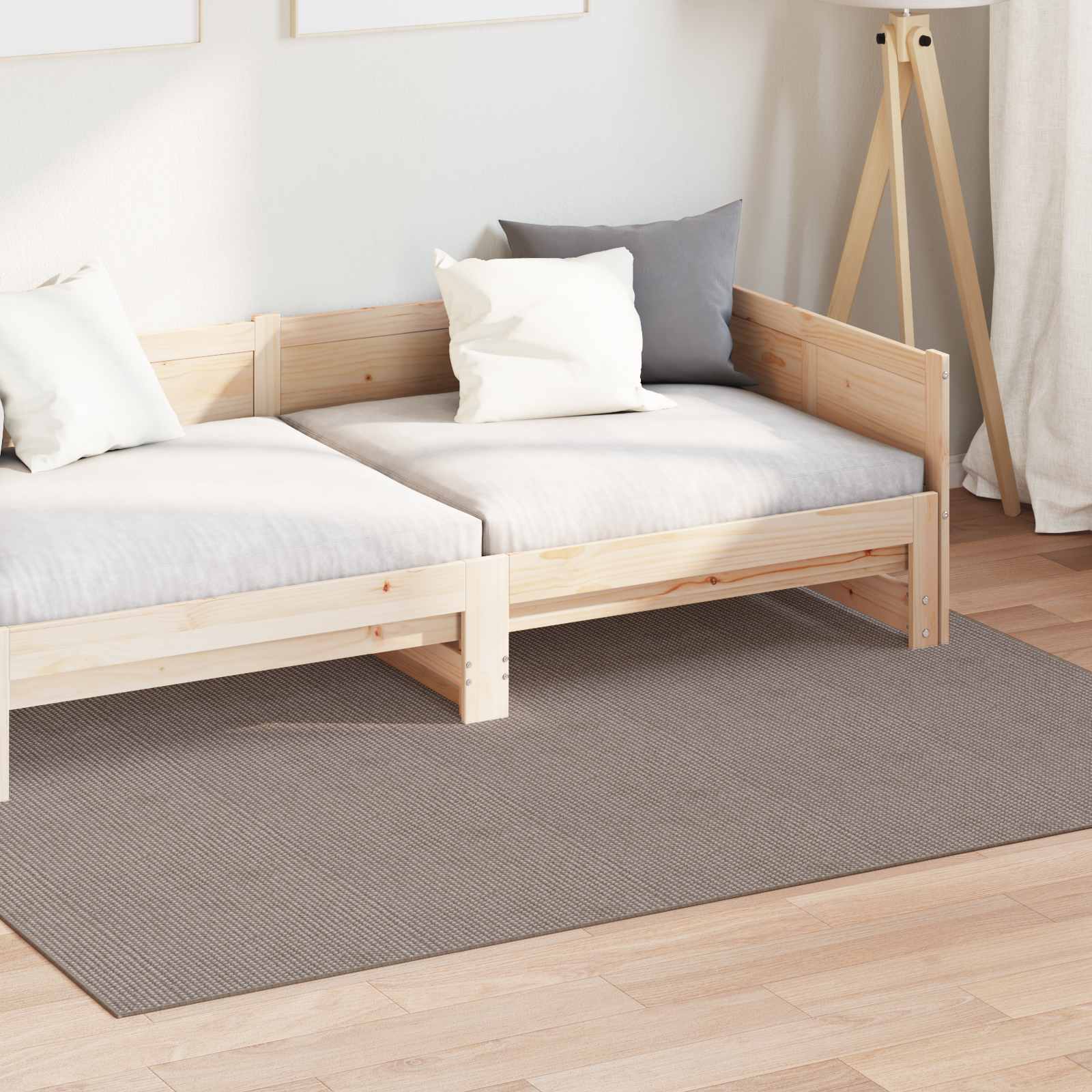 VidaXL Teppiche Huarte Creme und Taupe 230 x 160 cm Polyester