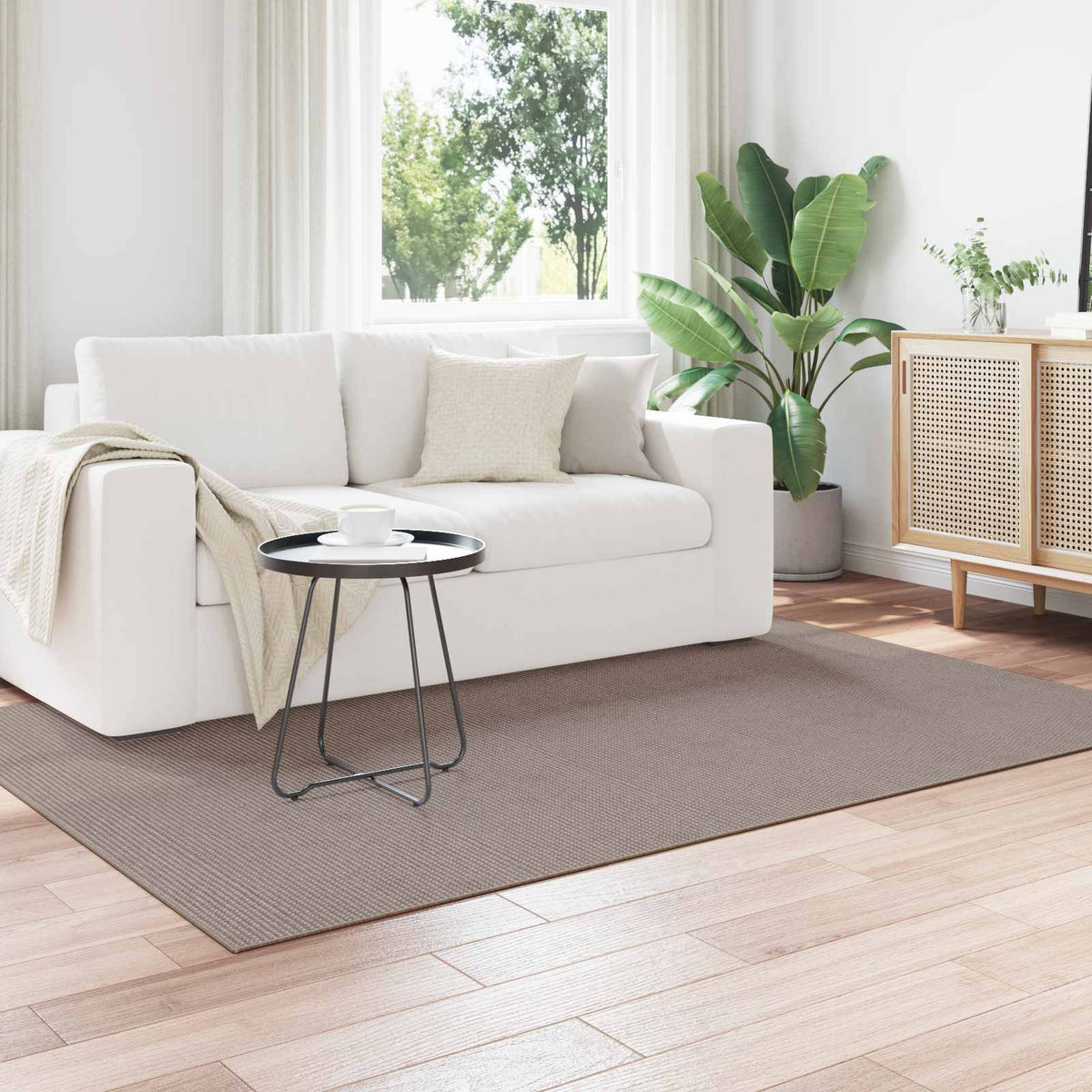 VidaXL Teppiche Huarte Creme und Taupe 230 x 160 cm Polyester