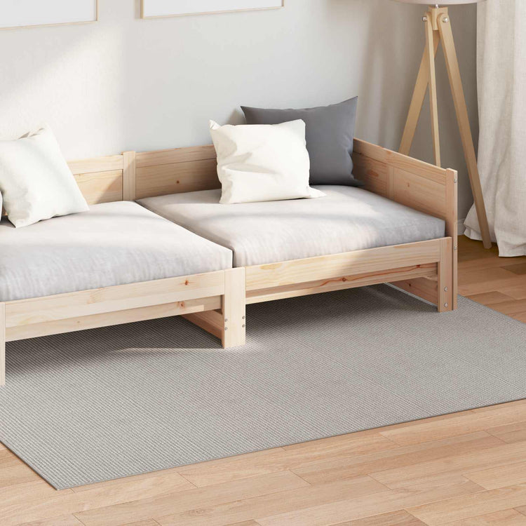 VidaXL Teppiche Huarte Creme und Grau 170 x 120 cm Polyester