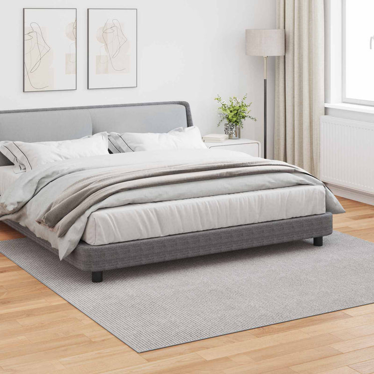 VidaXL Teppiche Huarte Creme und Grau 240 x 240 cm Polyester