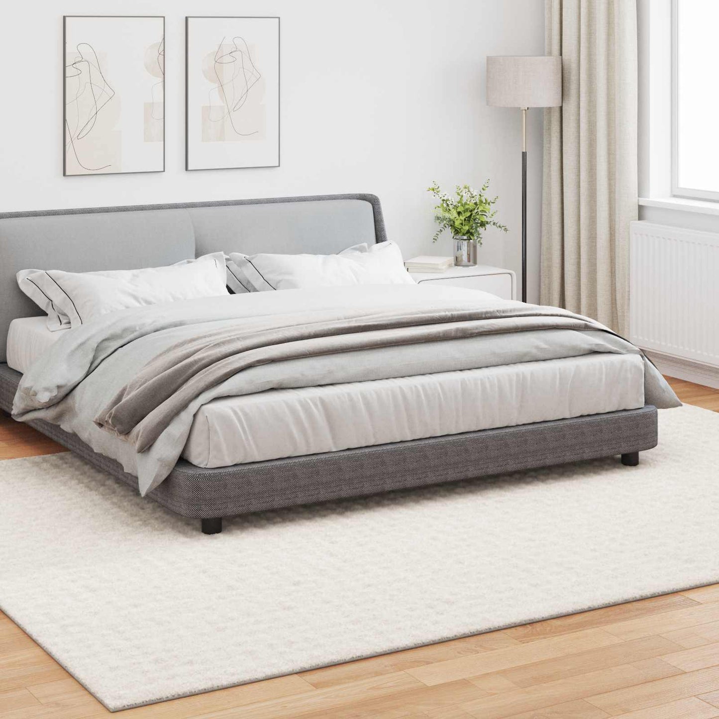 Vidaxx rechteckige Teppiche Huarte Creme 280 x 200 cm Polyester