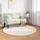 VidaXL Teppiche rund Huarte Creme ø 120 cm Polyester