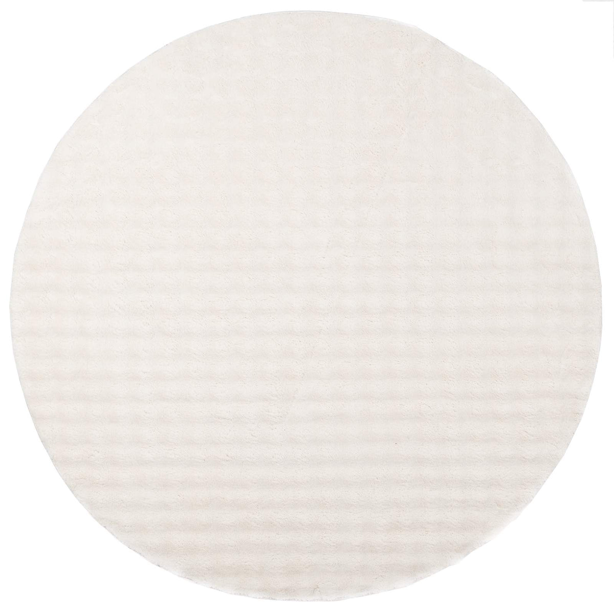 VidaXL Teppiche rund Huarte Creme ø 200 cm Polyester