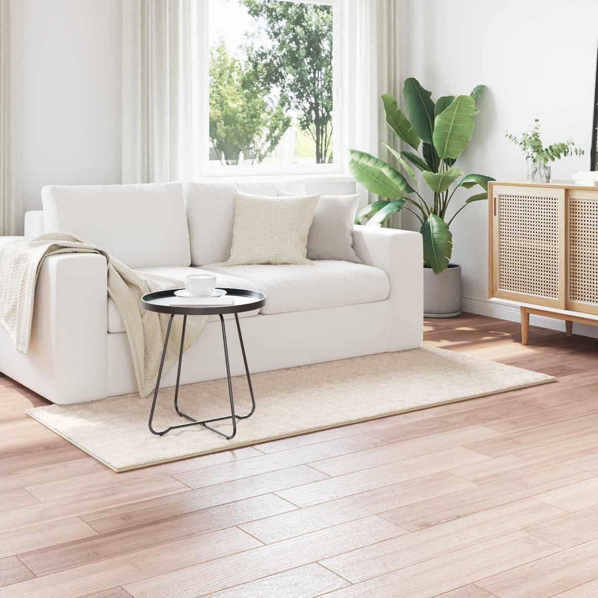 Vidaxx Teppiche rechteckig Huarte Beige 150 x 80 cm Polyester