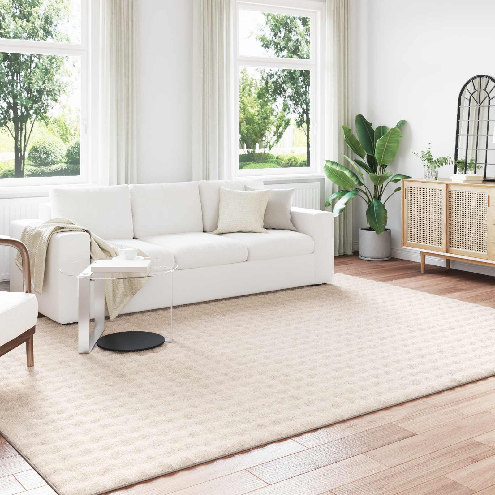 Vidaxx Teppiche rechteckig Huarte Beige 280 x 200 cm Polyester