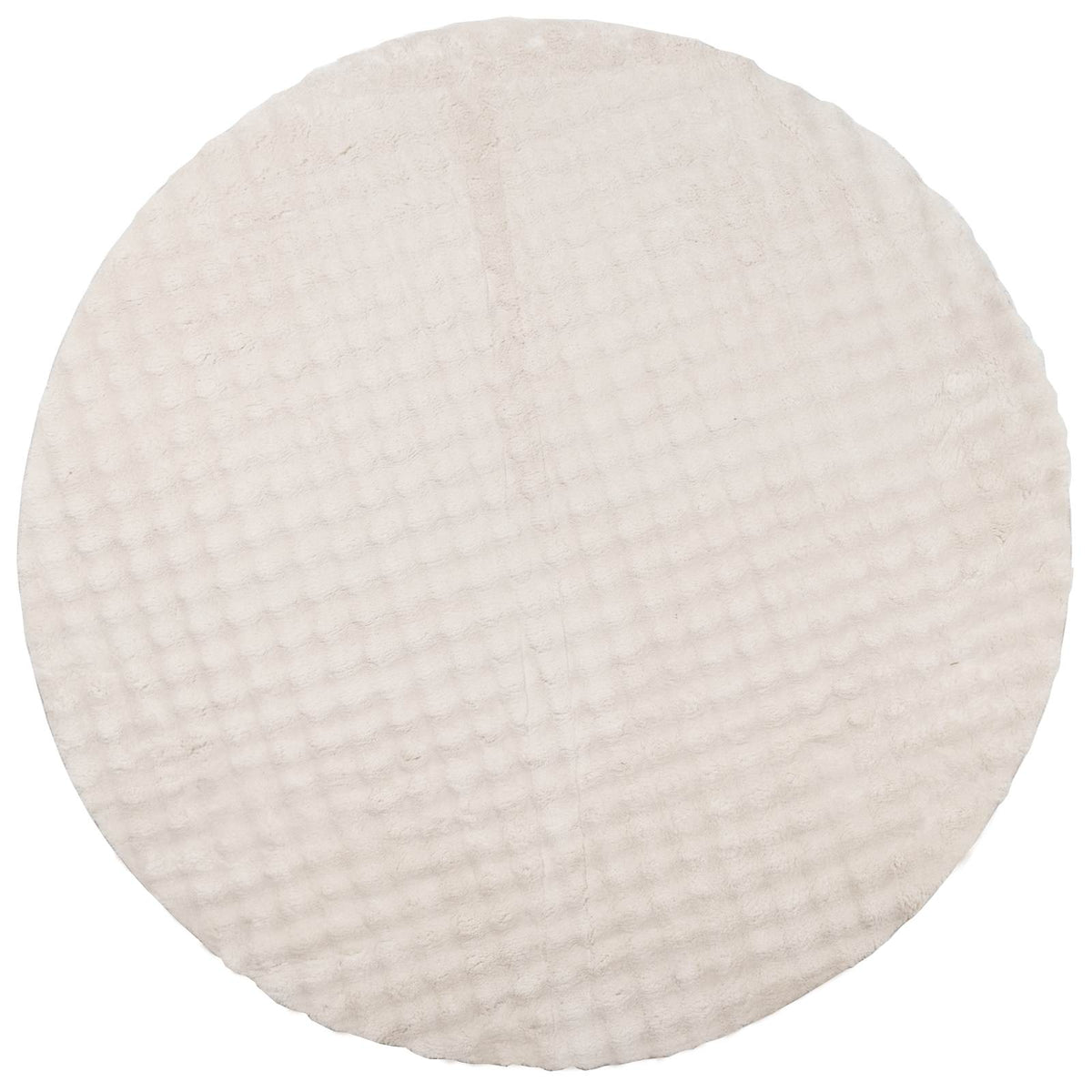 VidaXL Teppiche rund Huarte beige ø 160 cm Polyester