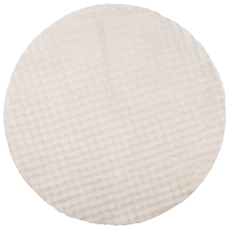 VidaXL Teppiche rund Huarte Beige ø 200 cm Polyester
