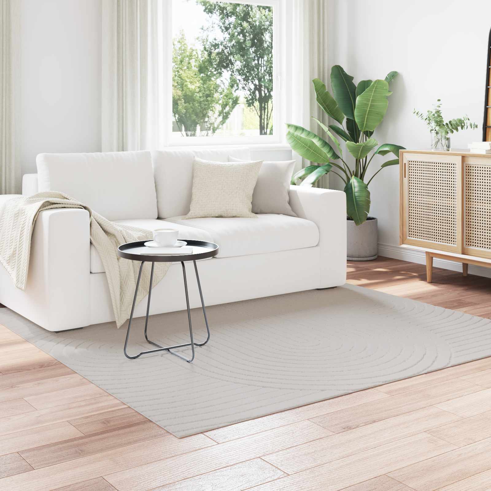 Vidaxx Teppiche rechteckig Huarte Sand 340 x 240 cm Polyester