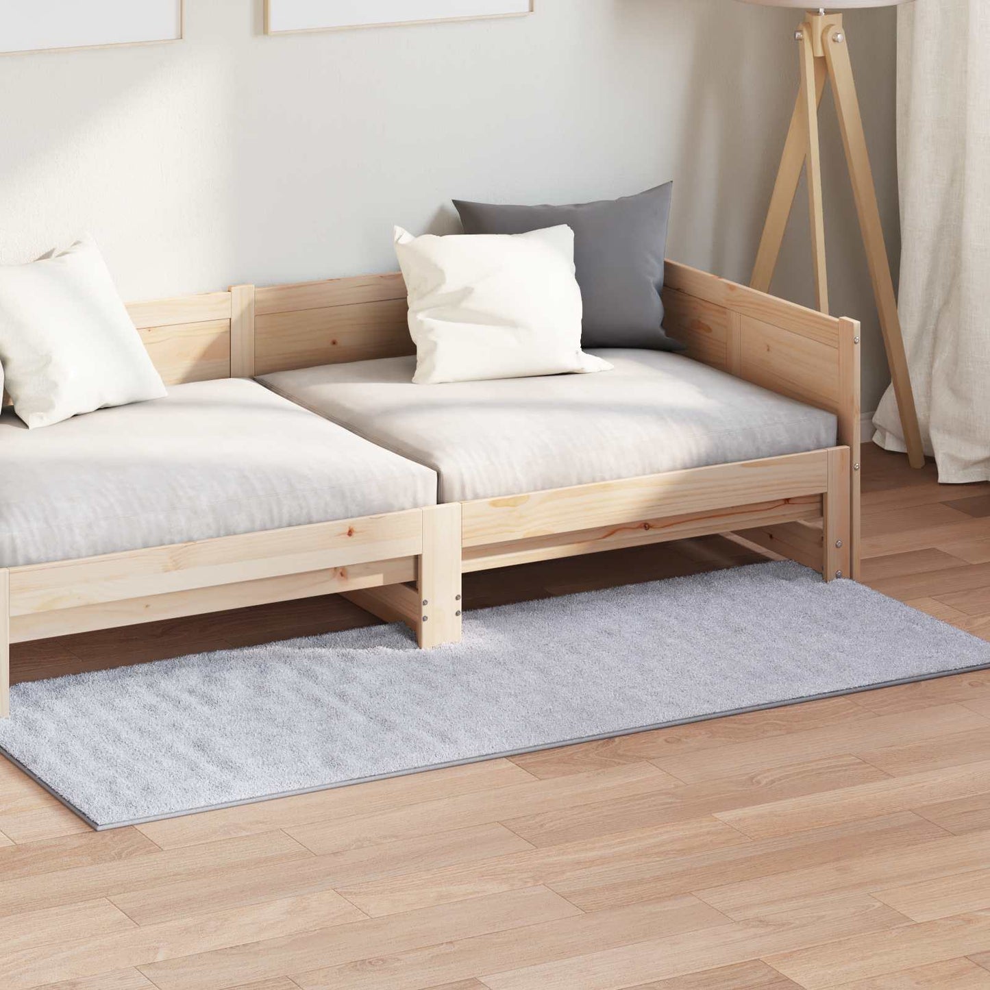 Vidaxx Teppiche rechteckig Huarte grau 150 x 80 cm Polyester