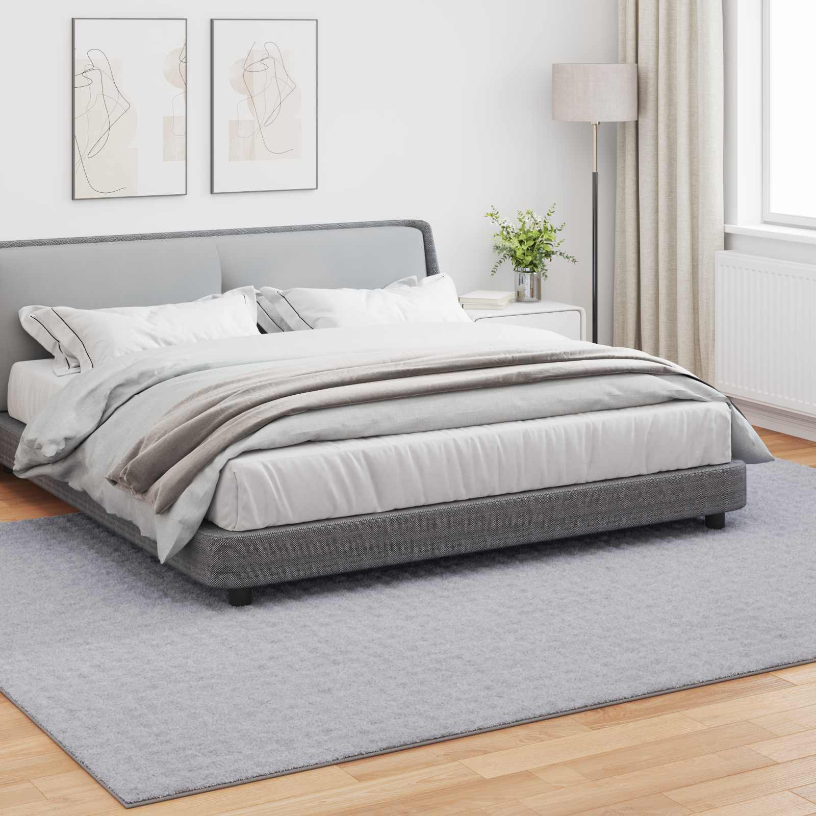 Vidaxx Teppiche rechteckig huarte grau 340 x 240 cm Polyester
