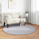 VidaXL Teppiche rund Huarte Grau ø 120 cm Polyester