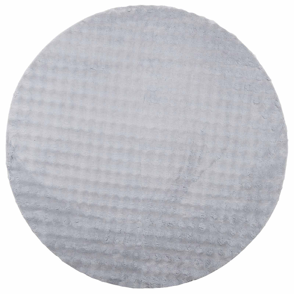 VidaXL Teppiche rund Huarte Grau ø 120 cm Polyester