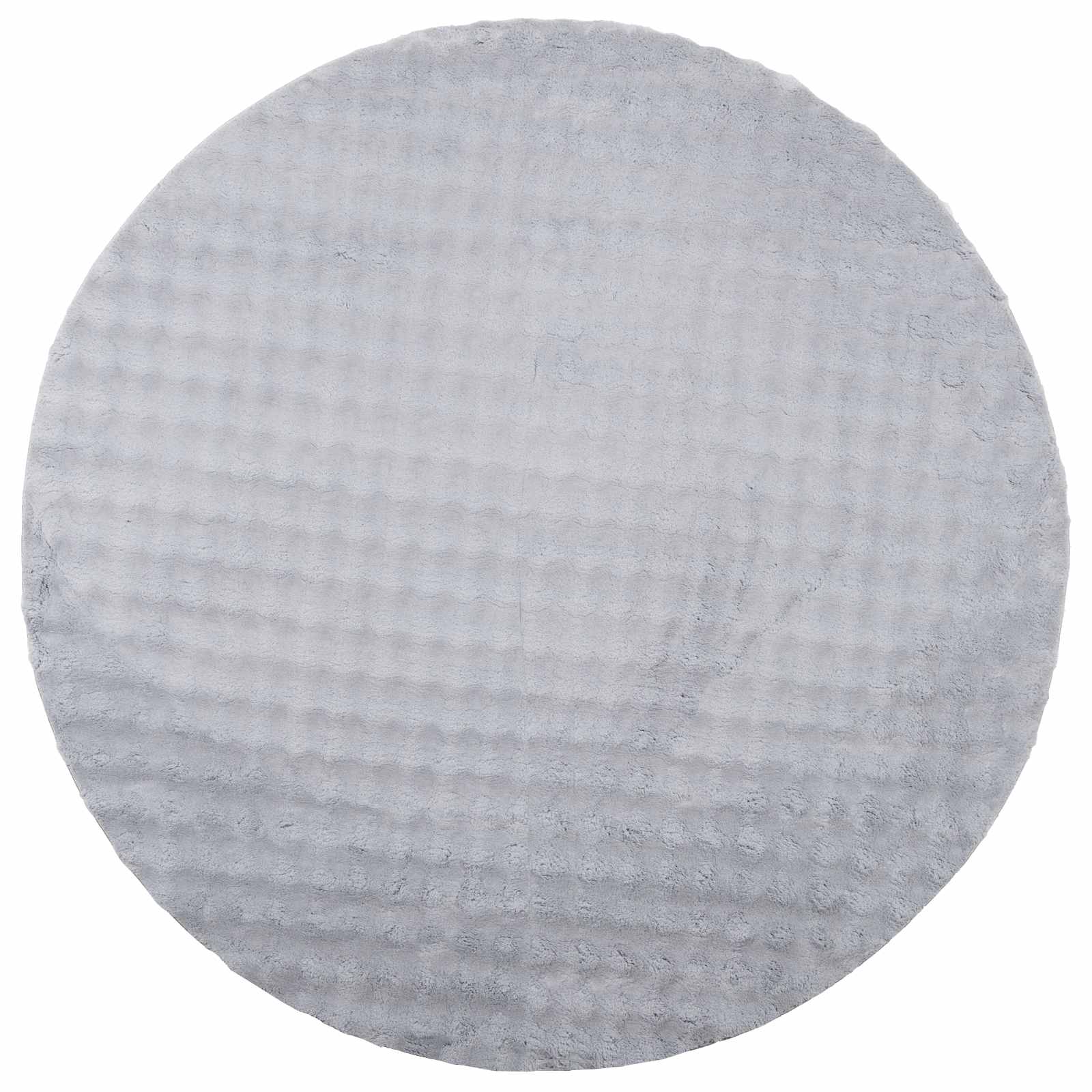 VidaXL Teppiche rund Huarte Grau ø 160 cm Polyester