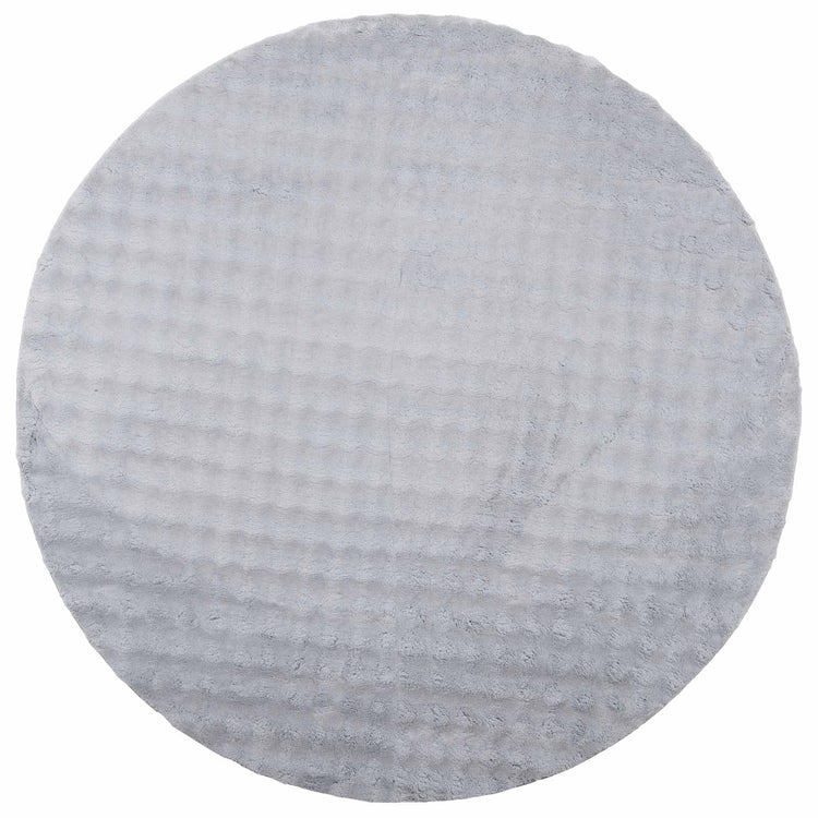 VidaXL Teppiche rund Huarte Grau ø 200 cm Polyester