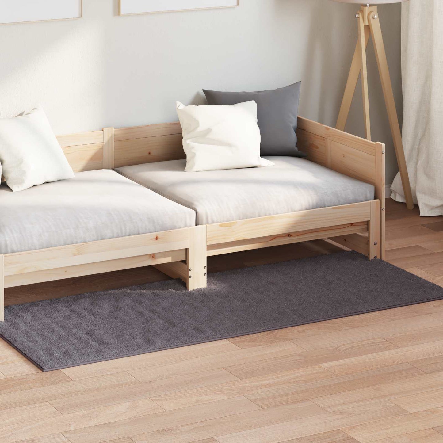 VidaXL Teppiche rechteckig Huarte Anthrazit 200 x 80 cm Polyester