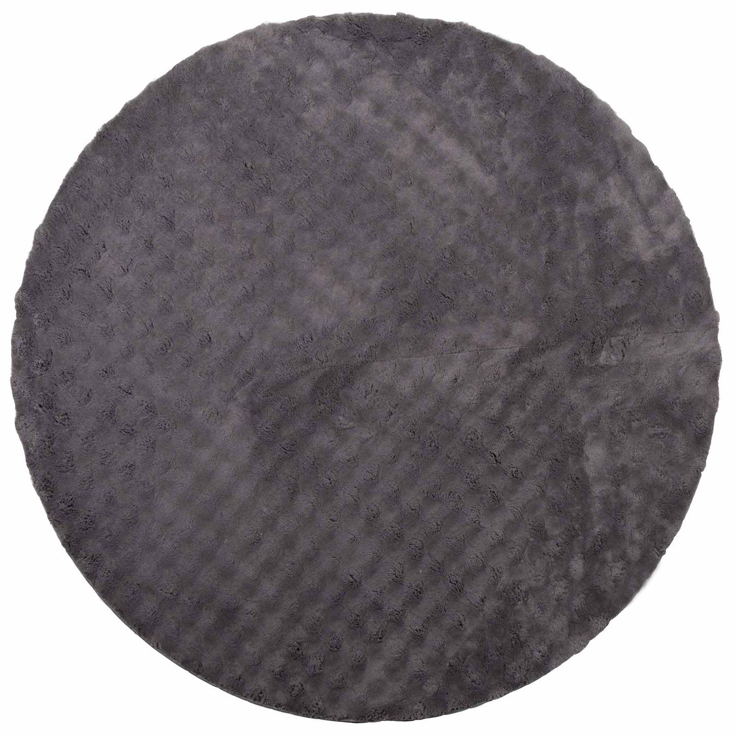 Vidaxl Teppiche rund Huarte Anthrazit ø 120 cm Polyester