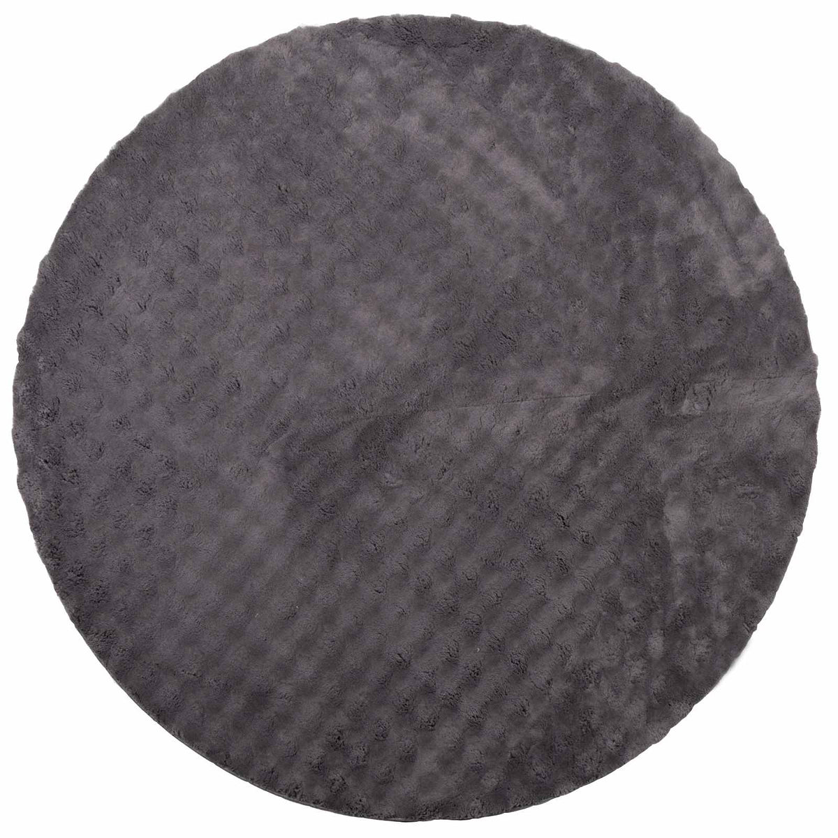 Vidaxl Teppiche rund Huarte Anthrazit ø 160 cm Polyester