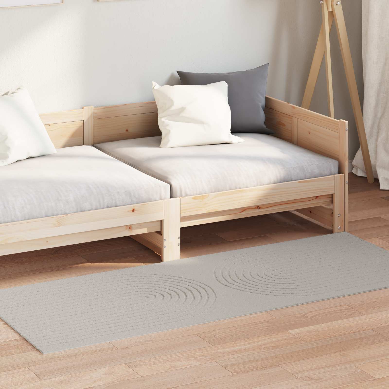 Vidaxx Teppiche rechteckig Huarte Creme 150 x 80 cm Polyester