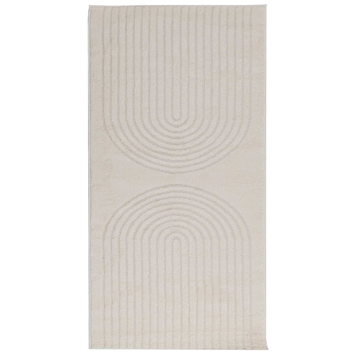 Vidaxx Teppiche rechteckig Huarte Creme 150 x 80 cm Polyester
