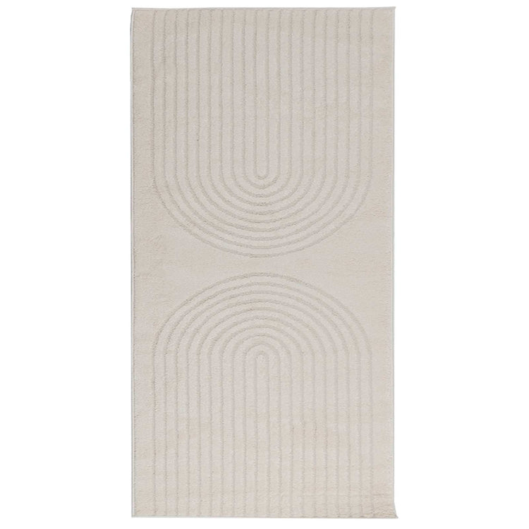 Vidaxx Teppiche rechteckig Huarte Creme 150 x 80 cm Polyester