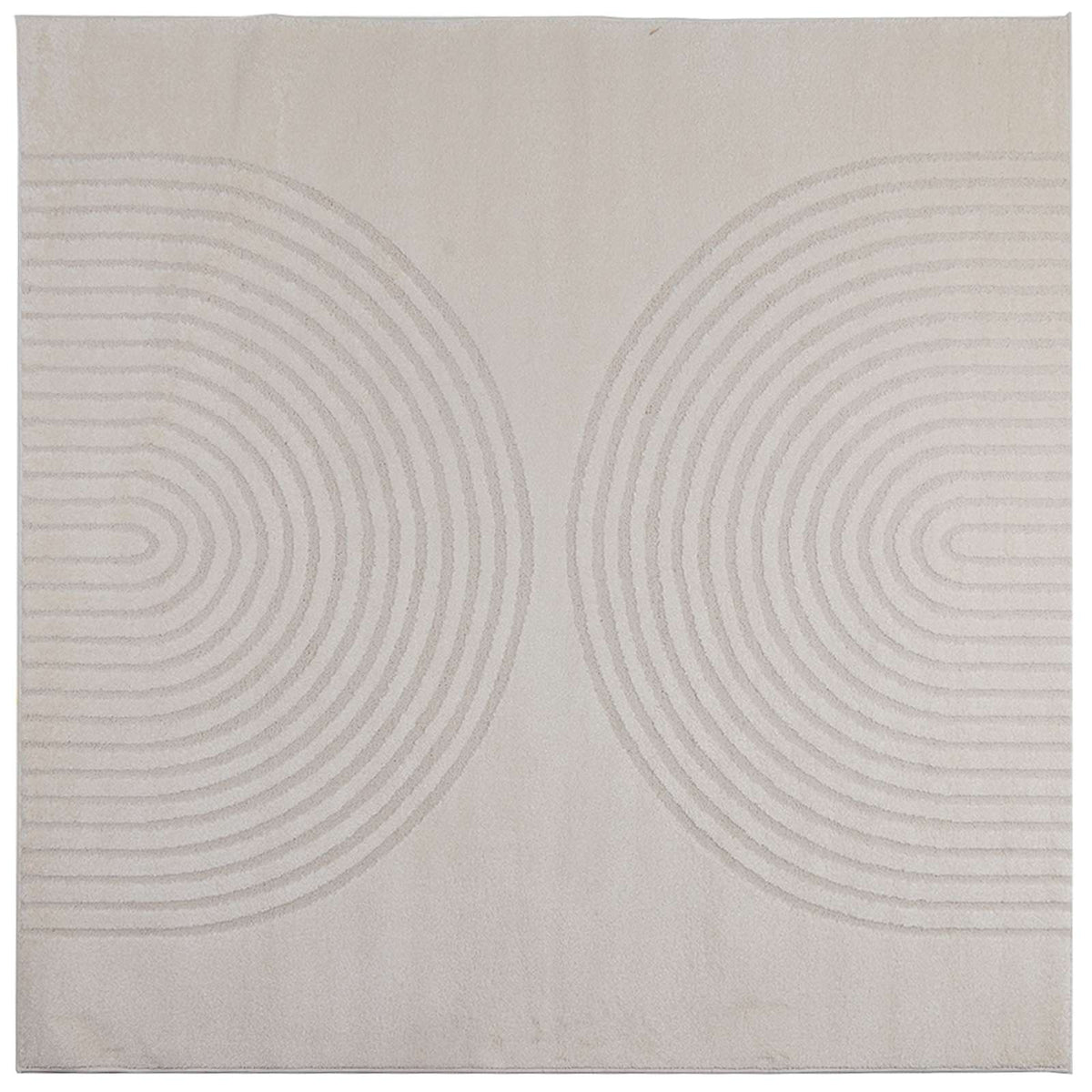 Vidaxx Teppiche quadratisch Huarte Creme 120 x 120 cm Polyester