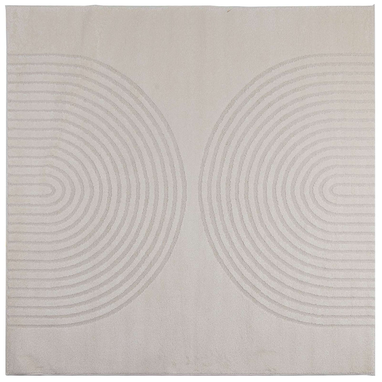 Vidaxx Teppiche quadratisch Huarte Creme 200 x 200 cm Polyester