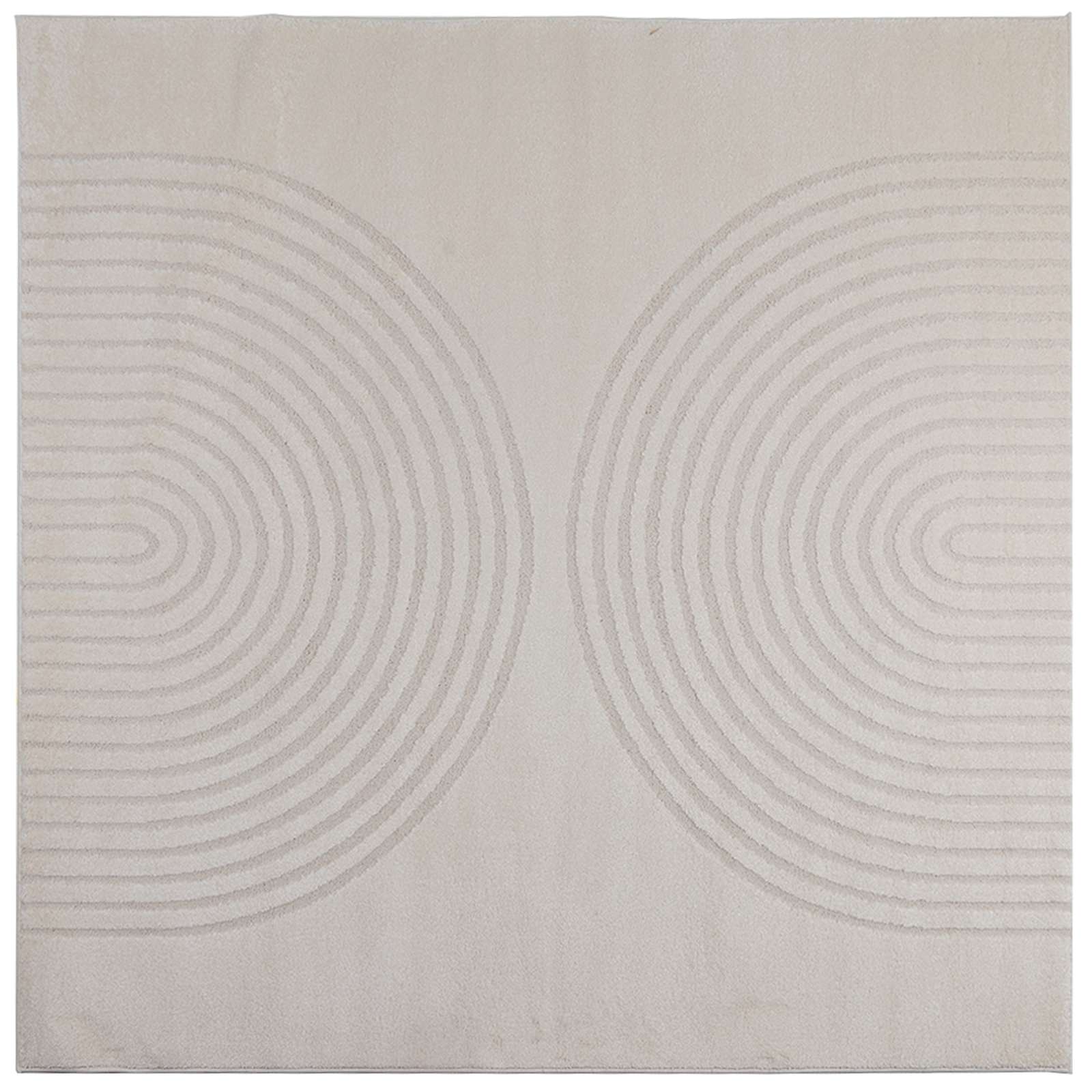 Vidaxx Teppiche quadratisch Huarte Creme 200 x 200 cm Polyester
