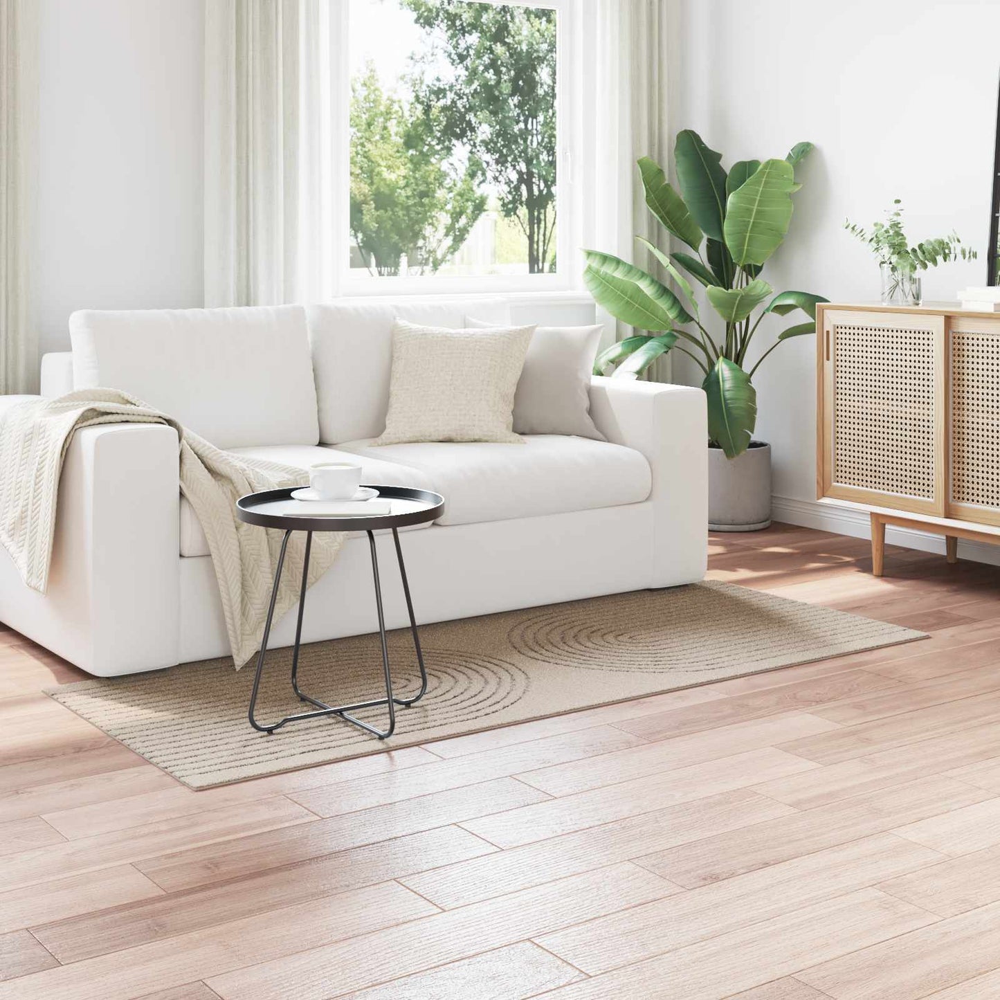 Vidaxx Teppiche rechteckig Huarte Beige 150 x 80 cm Polyester