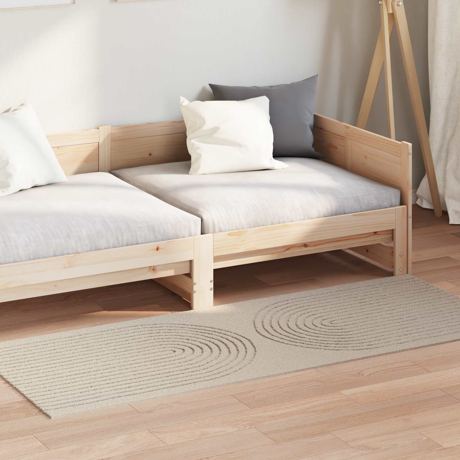 Vidaxx Teppiche rechteckig Huarte Beige 150 x 80 cm Polyester