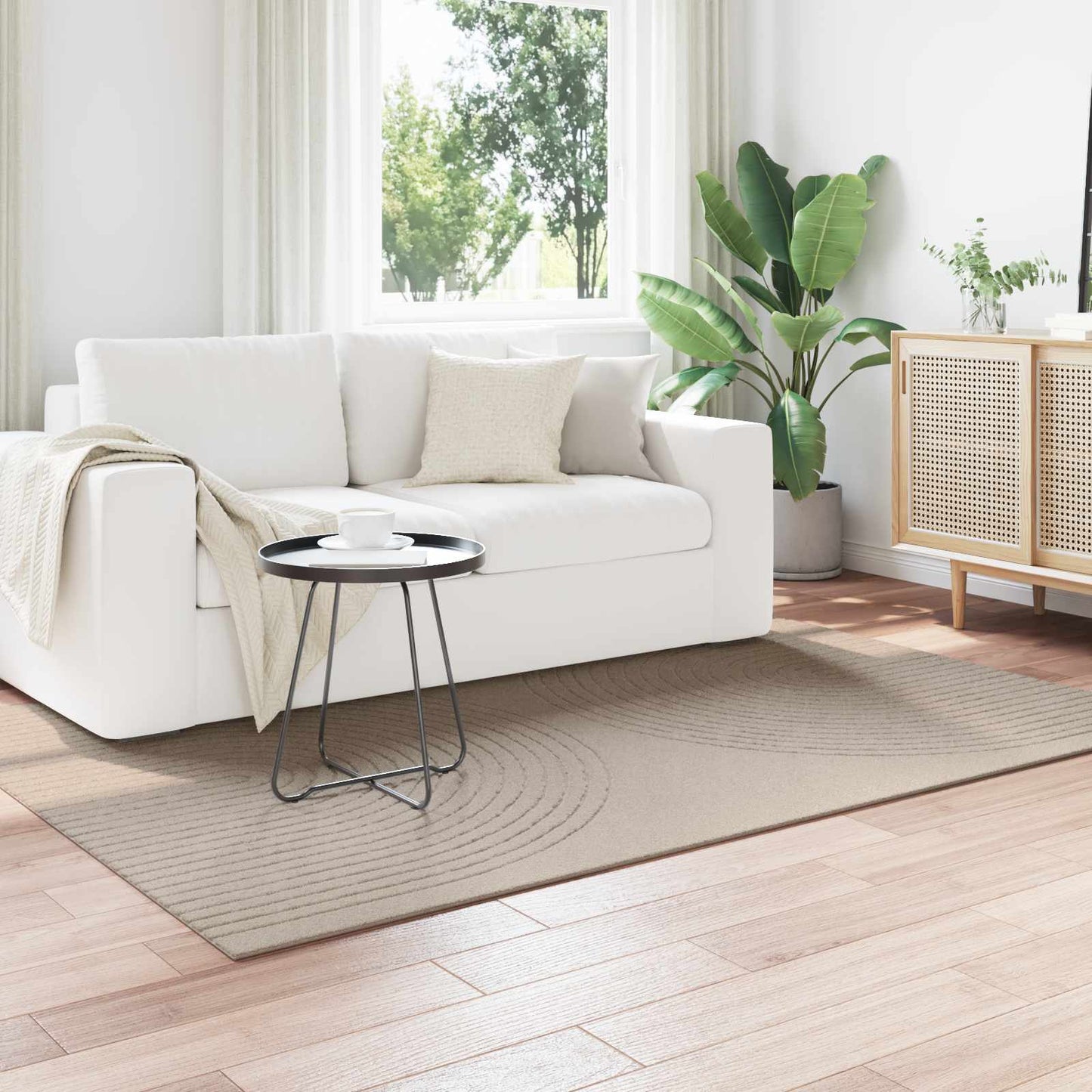 Vidaxx Teppiche rechteckig Huarte Beige 170 x 120 cm Polyester