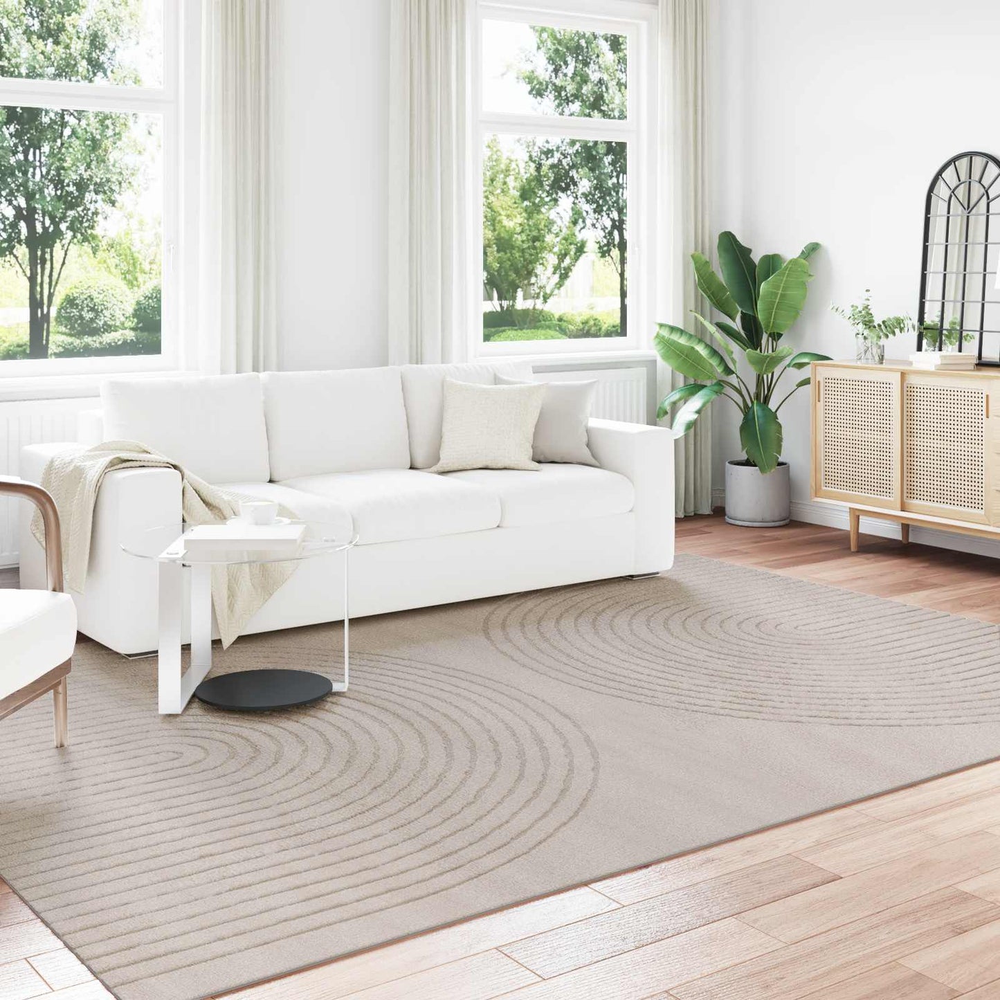 Vidaxx Teppiche rechteckig Huarte Beige 340 x 240 cm Polyester