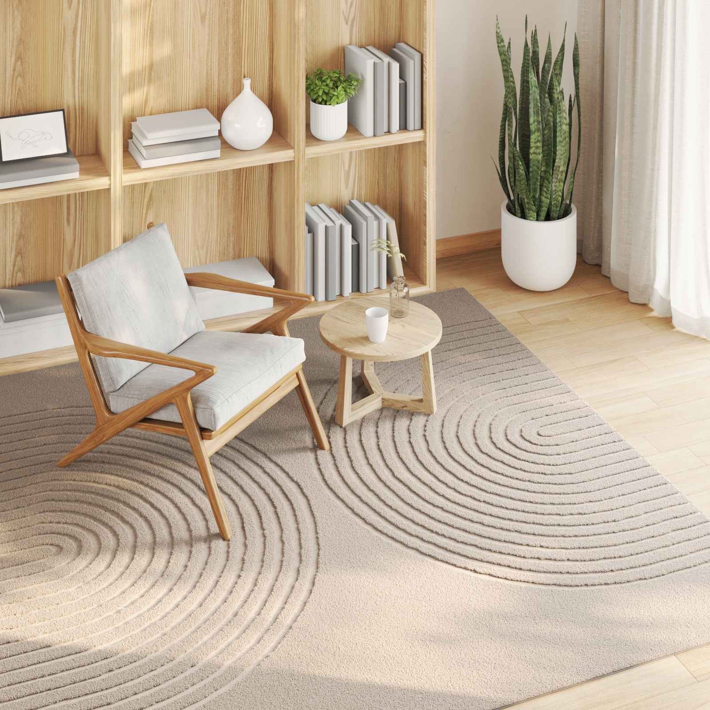 Vidaxx Teppiche quadratisch huarte beige 120 x 120 cm Polyester