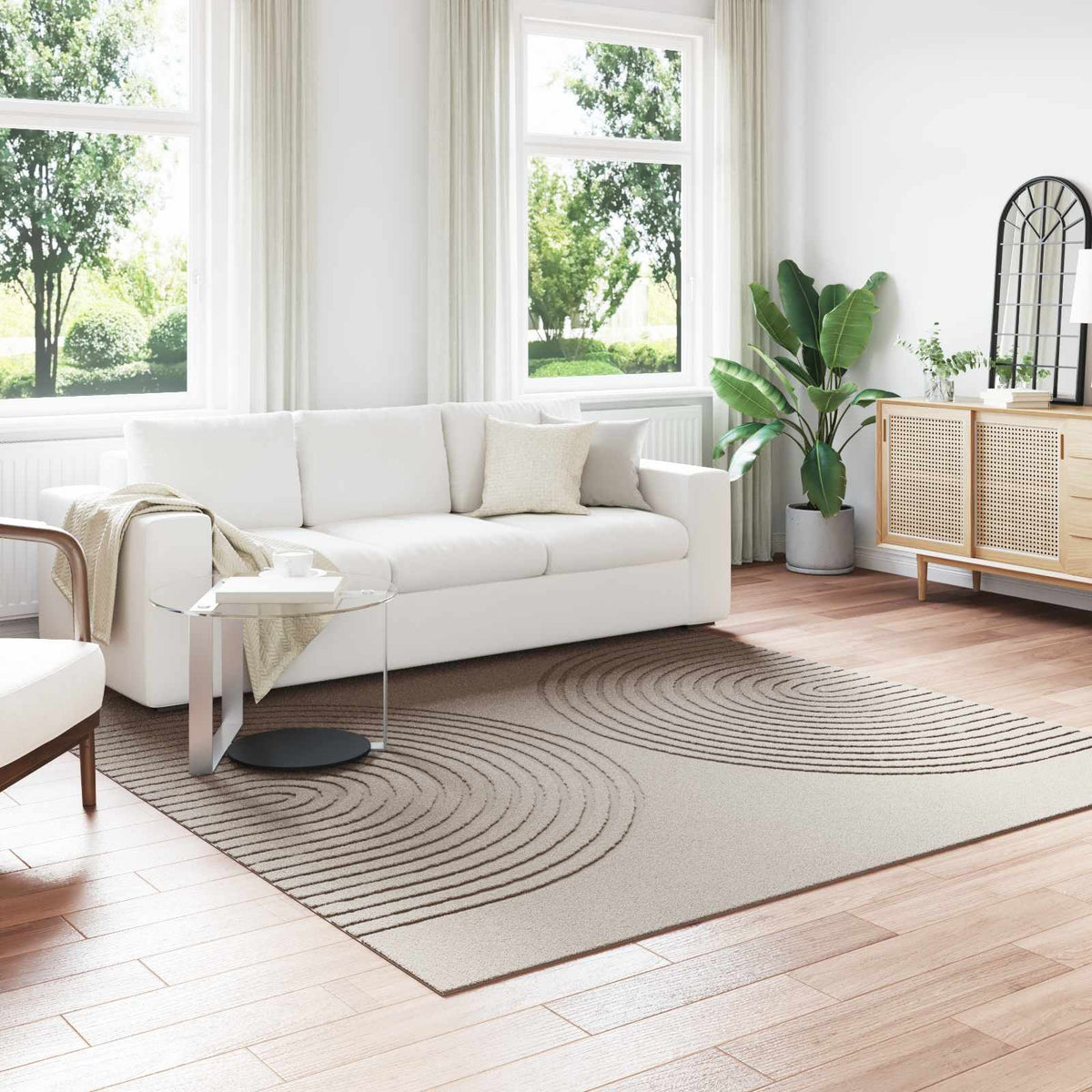 Vidaxx Teppiche quadratisch huarte beige 240 x 240 cm Polyester