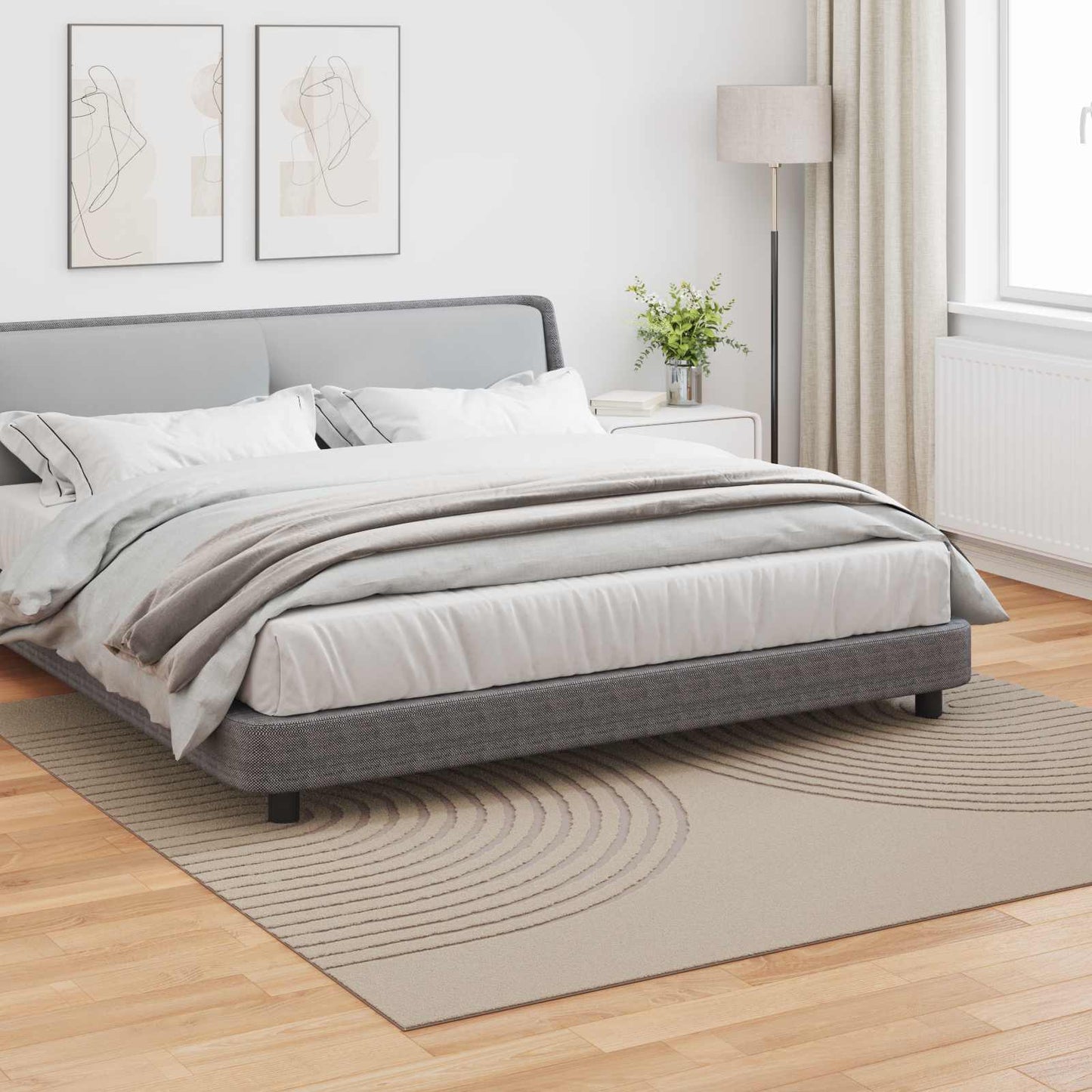 Vidaxx Teppiche quadratisch huarte beige 240 x 240 cm Polyester