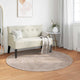 VidaXL Teppiche rund Huarte Beige ø 200 cm Polyester