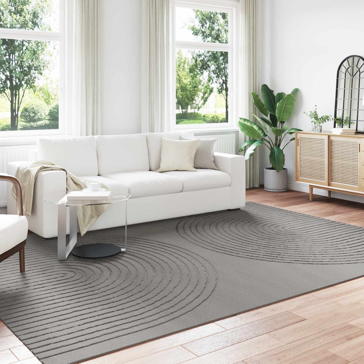 Vidaxx Teppiche rechteckig huarte grau 280 x 200 cm Polyester