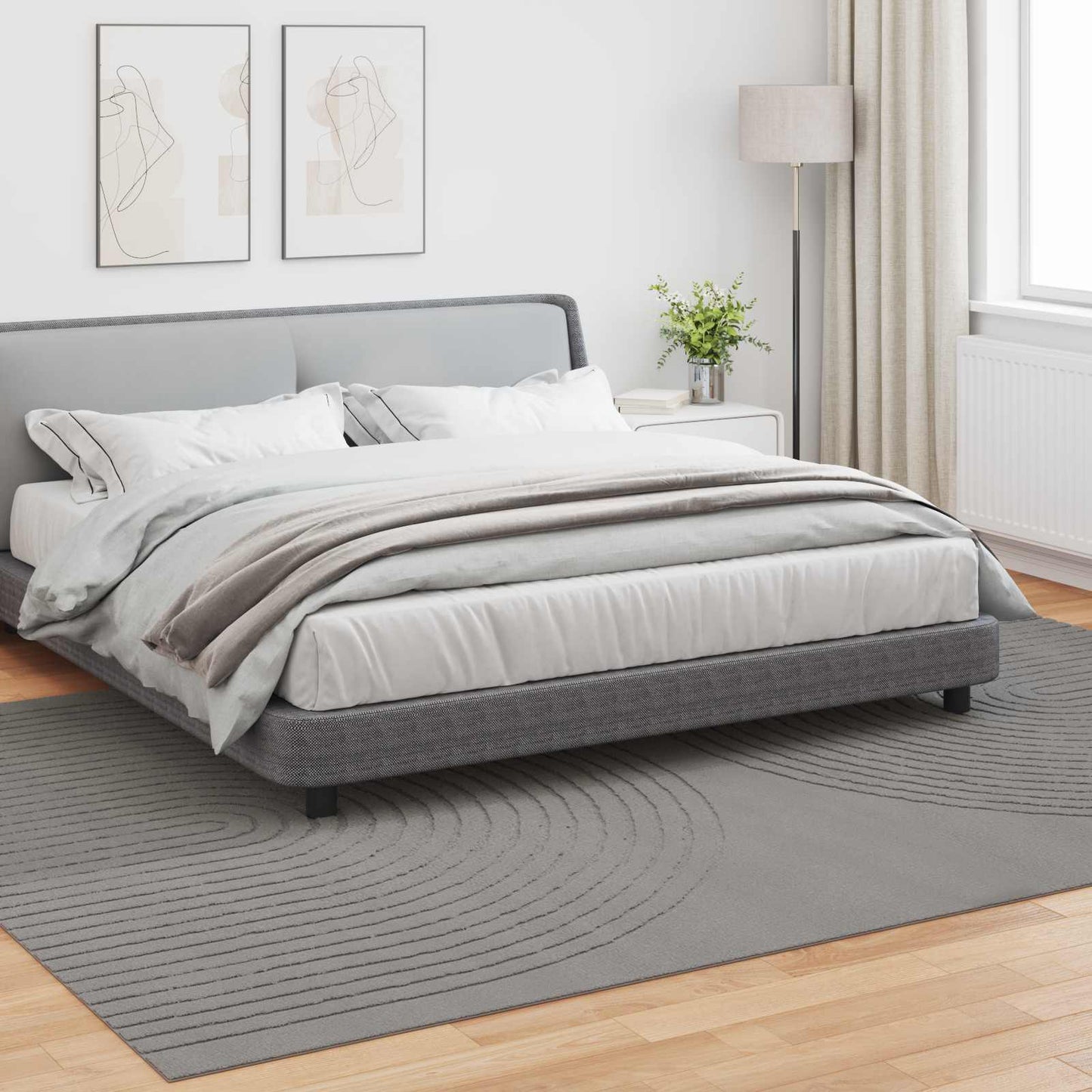 Vidaxx Teppiche rechteckig huarte grau 280 x 200 cm Polyester