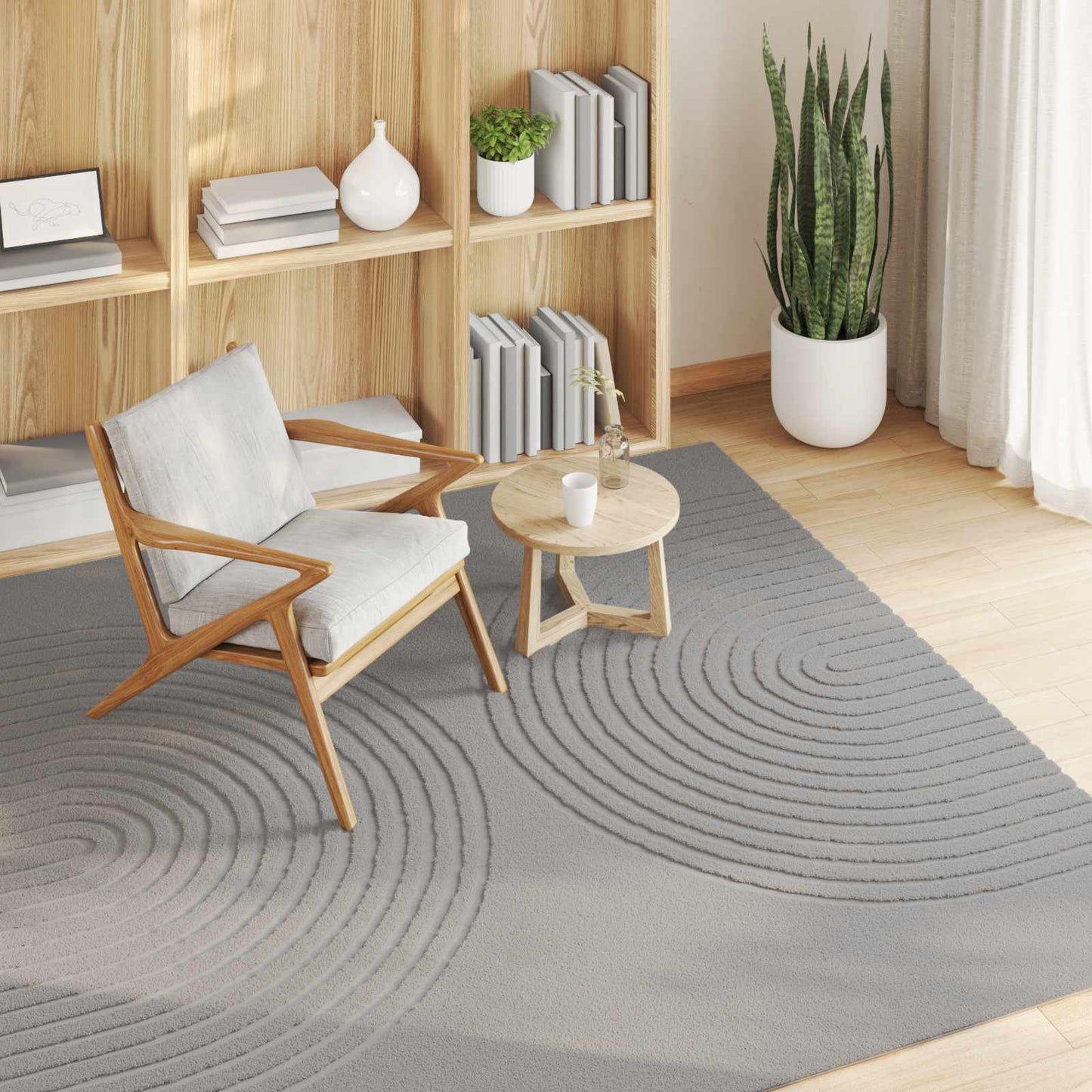 Vidaxx Teppiche quadratisch huarte grau 200 x 200 cm Polyester
