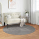VidaXL Teppiche rund Huarte Grau ø 120 cm Polyester