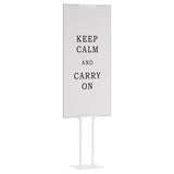 VidaXL Messedisplays 2 Stück weiß 30 x 23,5 x 210 cm Stahl - afbeelding 3