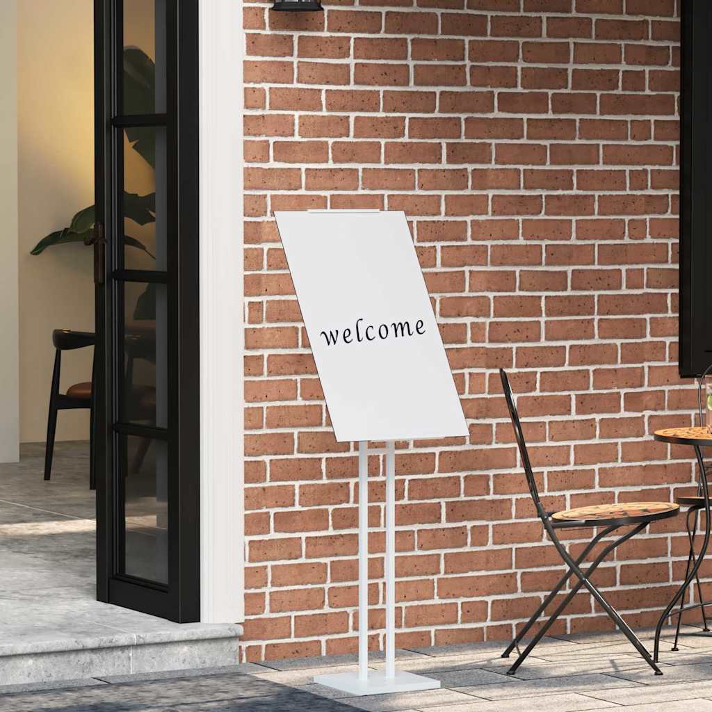 VidaXL Messedisplays 2 Stück weiß 26,5 x 26,5 x 150 cm Stahl