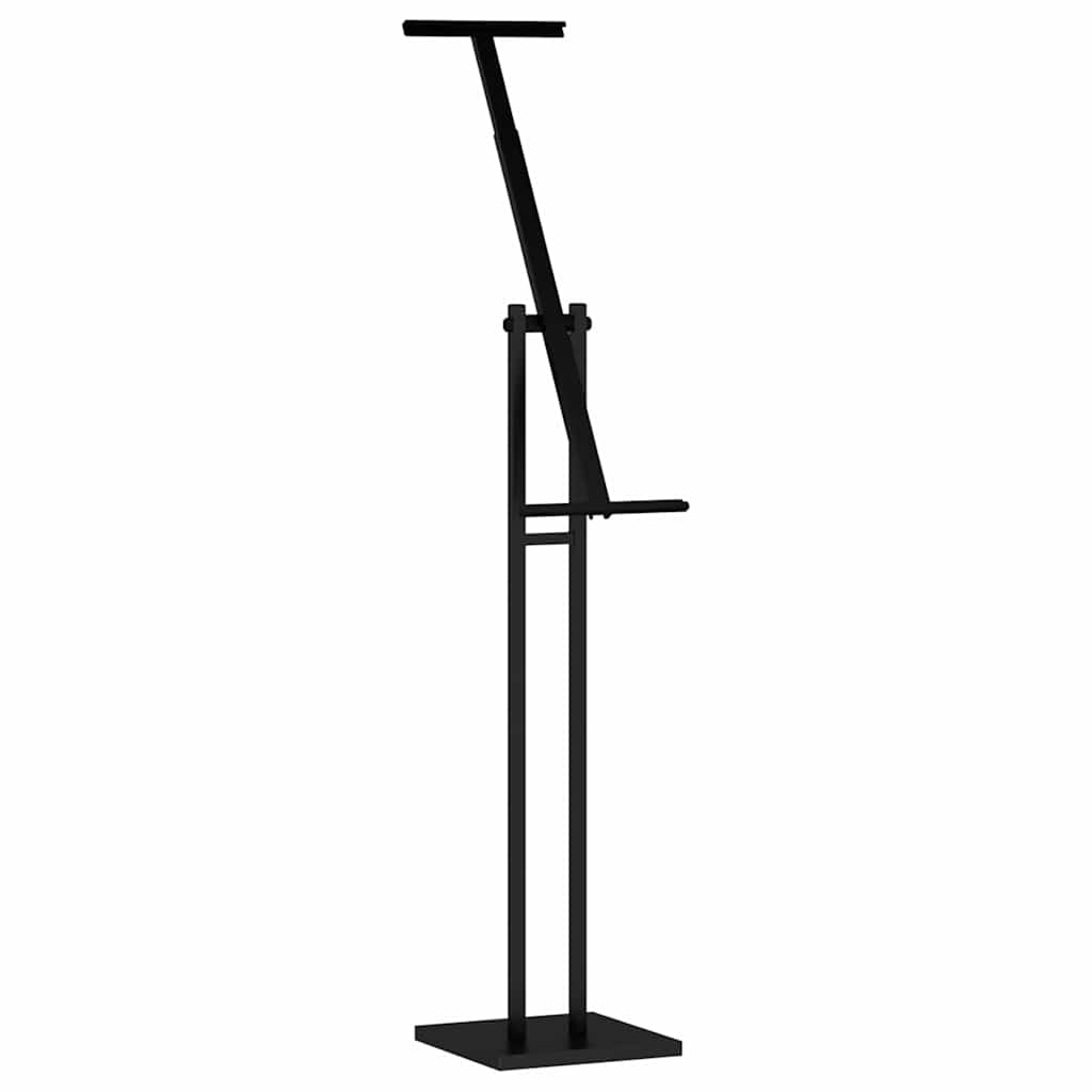 Vidaxx Messedisplays aus schwarzem 26,5 x 26,5 x 150 cm großen Stahl