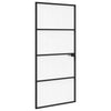 Vidaxx-Haustür 93 x 201,5 x 3,5 cm aus Aluminium und gehärtetem Glas